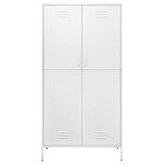 vidaXL Garde-robe Blanc 90x50x180 cm Acier
