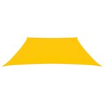 vidaXL Voile de parasol Tissu Oxford trapèze 3/5x4 m Jaune