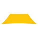 vidaXL Voile de parasol Tissu Oxford trapèze 3/5x4 m Jaune