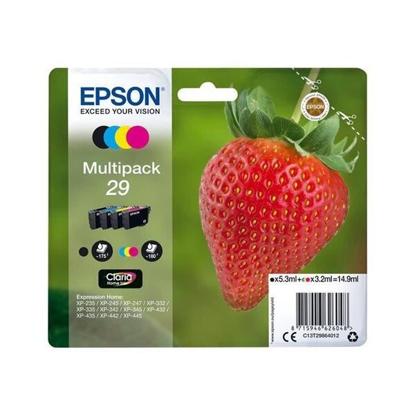 Epson multipack t2986 - fraise - noir cyan magenta jaune