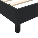 vidaXL Cadre de lit sans matelas noir 120x210 cm velours