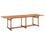 vidaXL Ensemble à manger de jardin 11 Pièces 280x90x75 cm bois d'acacia