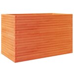 vidaXL Jardinière cire marron 110x60x68 5 cm bois de pin massif