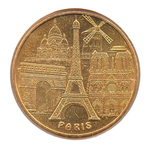 Mini médaille monnaie de paris 2007 - cinq monuments parisiens