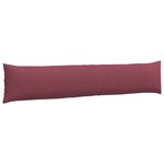 vidaXL Coussins de canapé 2 Pièces Bordeaux 200 x 40 cm tissu