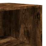 vidaXL Buffet haut chêne fumé 40x41x185 cm bois d'ingénierie