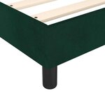 vidaXL Sommier à lattes de lit et matelas Vert foncé 160x200cm Velours