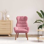 vidaXL fauteuil Rose 69 x 74 x 93 cm Velours