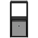 vidaXL Table de chevet avec tiroir Chêne noir 25 5 x 22 x 49 5 cm