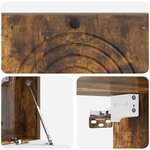 vidaXL Meuble TV mural Chêne fumé 98 x 31 x 30 cm Bois d'ingénierie