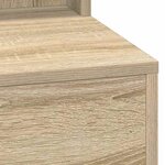 vidaXL Table de Toilette avec étagère Chêne Sonoma 75 5 x 41 x 135 cm