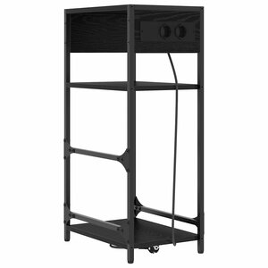 vidaXL Cabinet de chevet Chêne noir 40 x 27 x 76 cm Bois d'ingénierie