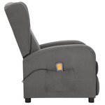 Vidaxl fauteuil de massage gris clair tissu