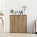 Buffet vidaXL Artisan en chêne 79x38x80 cm en bois d'ingénierie