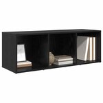 vidaXL Ensemble meuble TV Noir 72 x 35 x 37 cm Bois d'ingénierie