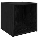 vidaXL Meuble TV 4 Pièces Noir 37 x 35 x 37 cm Bois d'ingénierie