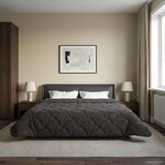 vidaXL Duvet d'hiver Matelassé Anthracite 200 x 240 cm