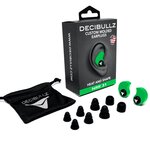Bouchons d'oreilles moulés sur-mesure decibullz - vert