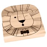 Puzzle humeurs lion en bois