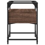 vidaXL Table de chevet chêne marron 40x40x55 cm bois d’ingénierie