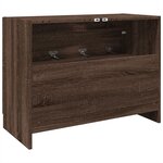 vidaXL Armoire d'évier chêne marron 78x37x59 cm bois d'ingénierie