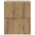 vidaXL Cabinet de chevet mural Chêne artisanal 34 5 x 33 x 40 cm