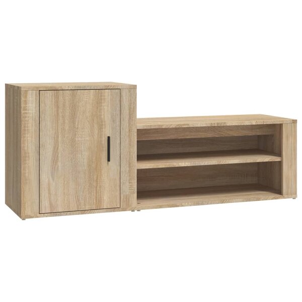 vidaXL Armoire à chaussures Chêne sonoma 130x35x54cm Bois d'ingénierie