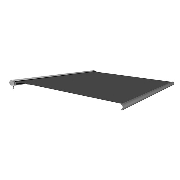 Store banne motorisé 3x2m led atlanta gris aluminium coffre intégral