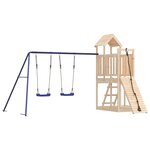 vidaXL Aire de jeux d'extérieur bois de pin massif