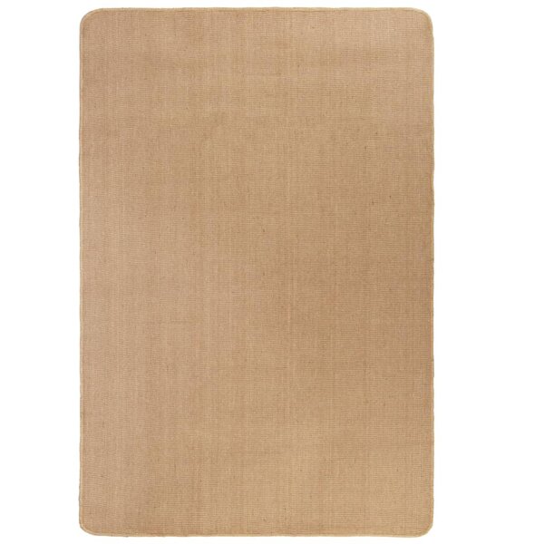 vidaXL Tapis en jute avec support en latex 120x180 cm Naturel