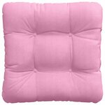 vidaXL Coussins de siège 4 Pièces Rose 45 x 45 x 12 cm tissu