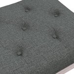 vidaXL Banc Gris foncé 110x40x49 cm Tissu