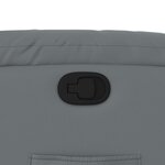vidaXL Fauteuil inclinable Gris Similicuir