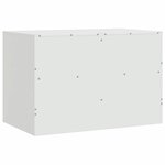 vidaXL Meubles TV 2 Pièces blanc 67x39x44 cm acier