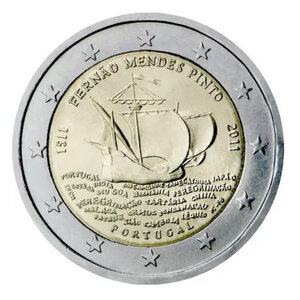 2 euros commémorative Portugal 2011 - Mendes Pinto.