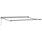 vidaXL Cadre de store rétractable électrique Anthracite 4 x 2 m Acier