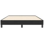 vidaXL Cadre de lit sans matelas noir 140x210 cm velours