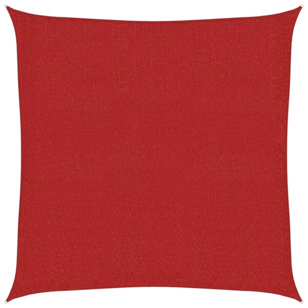 vidaXL Voile d'ombrage 160 g/m² Rouge 2x2 m PEHD