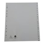 Intercalaires Imprimés Alphabétiques Pp Recyclé Gris - Az 20 Positions - A4 Maxi - Gris - X 10 - Exacompta