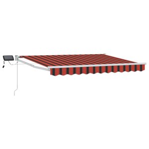 vidaXL Store rétractable manuel avec LEDs 3 5 x 2 5 m