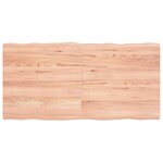 vidaXL Dessus de table bois massif traité bordure assortie