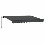 vidaXL Auvent Rétractable Anthracite 250 x 200 cm