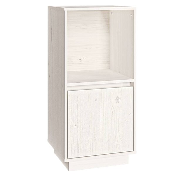 vidaXL Buffet blanc 38x35x80 cm bois massif de pin