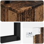 vidaXL Basin de lavage mural Bois ancien 50 x 41 x 39 cm