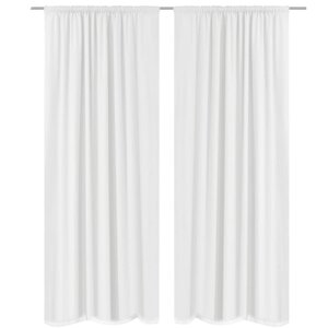 vidaXL Rideau occultant 2 Pièces à double couche 140 x 245 cm Blanc