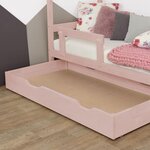 Tiroir de lit 90 x 160 BUDDY - rose pastel