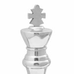 vidaXL Sculptures 2 Pièces Argent Aluminium