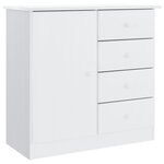 vidaXL Buffet ALTA blanc 77x35x165 cm bois massif de pin