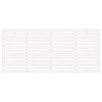 vidaXL Tête de lit murale Blanc 156x3x91 5 cm Bois massif de pin