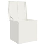 vidaXL Boîte de Rangement Extérieure Blanc 55 x 50.5 x 50 cm